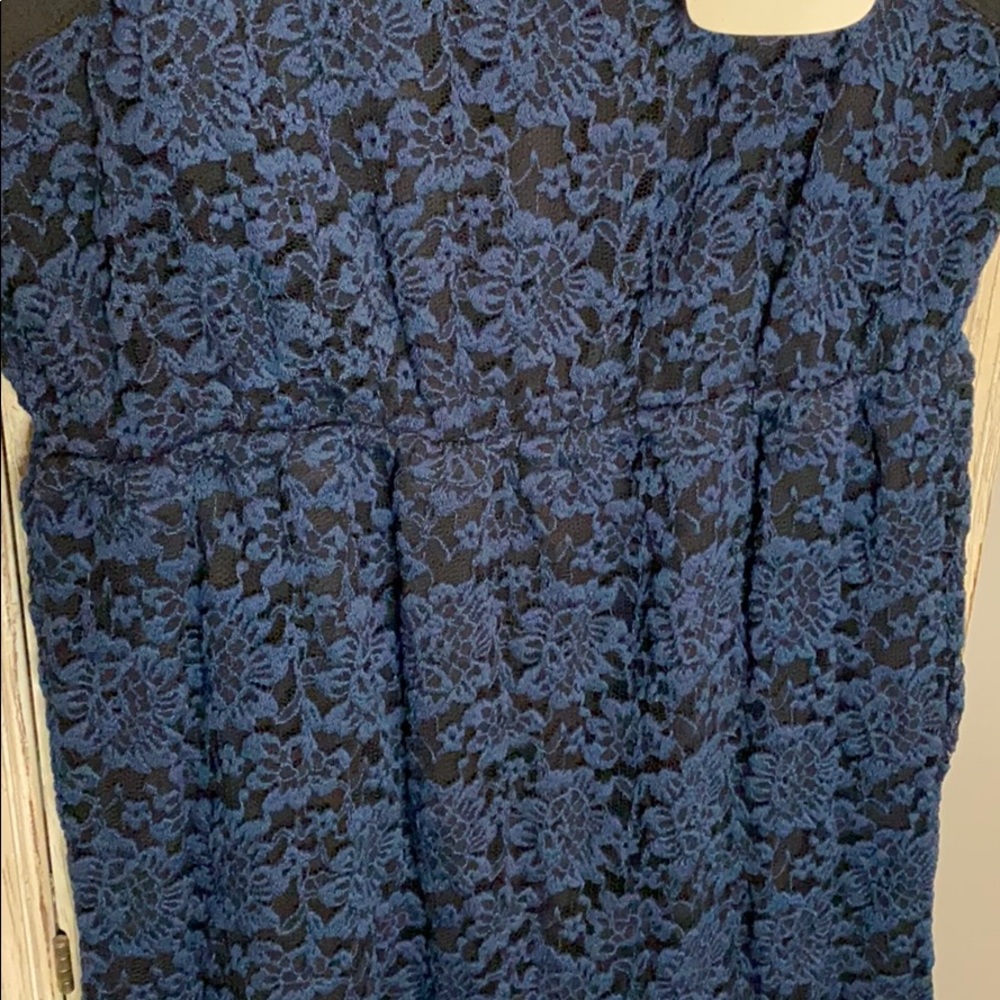 NWT Chelsea & Violet Black Navy Lace Dress Large - Picture 3 of 8